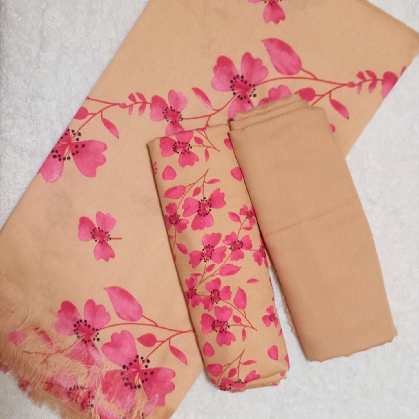 3 PIECE - PRINTED COTRAY SUIT