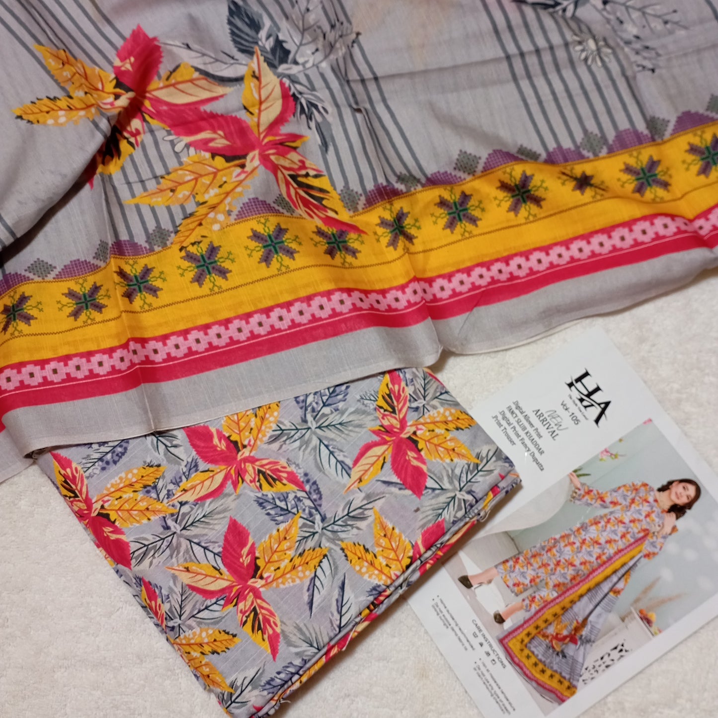 3 PIECE - PRINTED KHADDAR SUIT