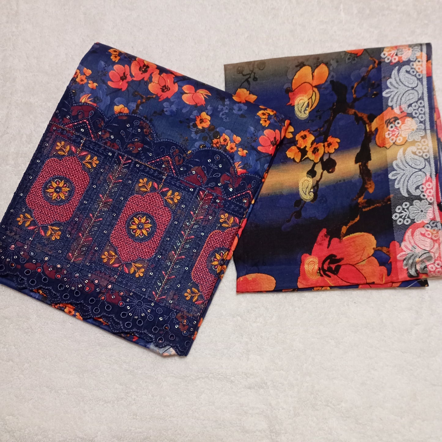 3 PIECE - EMBROIDERED LINEN SUIT