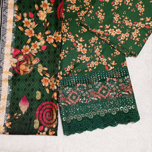 3 PIECE - EMBROIDERED SUIT