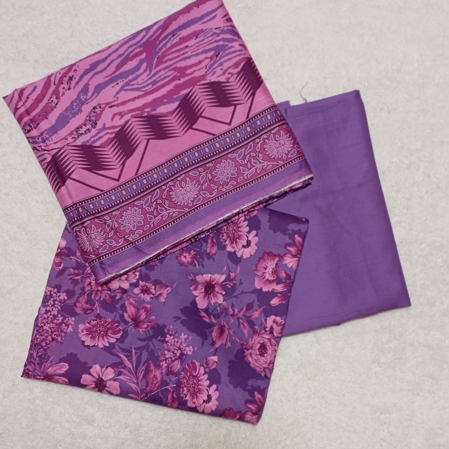 3 PIECE - PRINTED LINEN SUIT